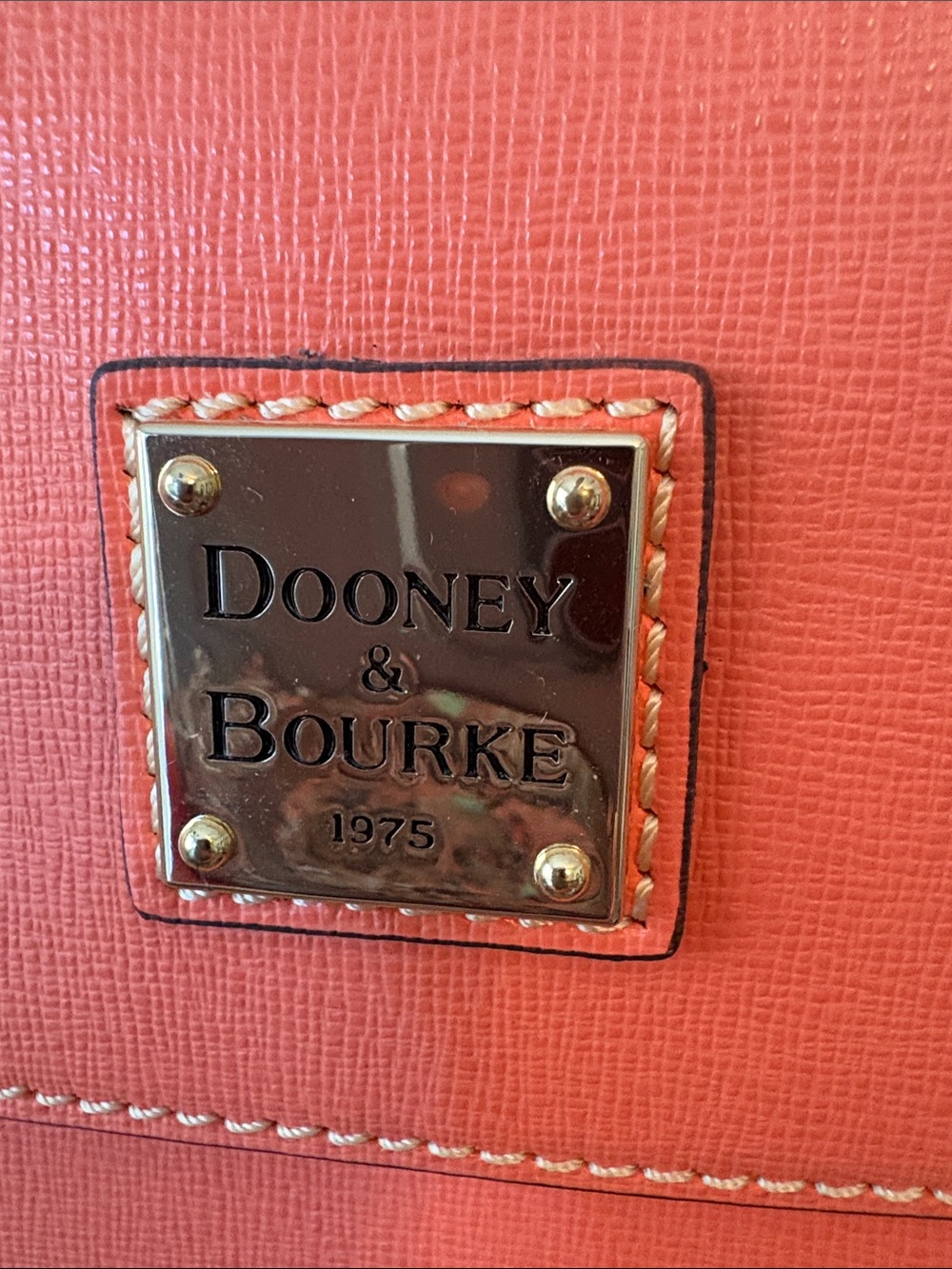 Dooney & Bourke Coral Orange Crossbody Bag with Tassel